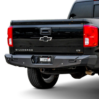 Westin® - PRO-Series Full Width Black Powder Coated Rear HD Bumper