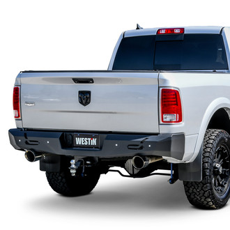 Westin® - PRO-Series Full Width Black Powder Coated Rear HD Bumper