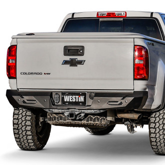Westin® - PRO-Series Full Width Black Powder Coated Rear HD Bumper