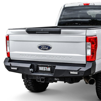 Westin® - PRO-Series Full Width Black Powder Coated Rear HD Bumper