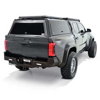 Westin® - PRO-Series Full Width Black Powder Coated Rear HD Bumper