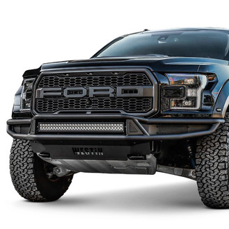 Westin® - Outlaw Full Width Black Front Pre-Runner Bumper