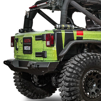 Westin® - WJ2 Full Width Black Rear HD Bumper