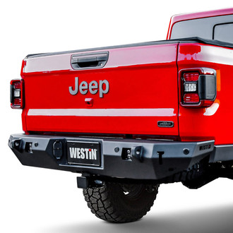 Westin® - WJ2 Full Width Black Rear HD Bumper