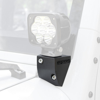 Westin® - Snyper™ Textured Black Aluminum A-Pillar Mounts for up to 8" Lights