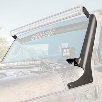 Westin® - Textured Black A-Pillar Mounts for 50" LED Light Bar and up to 8" Lights