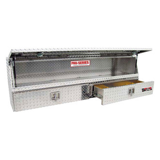 Westin® 80-TB400-72-BD - Brute™ High Capacity Contractor Single Door Top Mount Tool Box with Bottom Drawers
