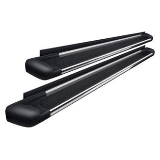 Westin® - 5.5" SG6 Black Running Boards with Polished Trim