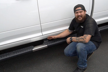 Westin® - 5" R5™ Series Wheel-to-Wheel Black Modular Nerf Step Bars Installation Video