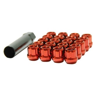 Wheel Mate® - Muteki Red Cone Seat Spline Short Open End Lug Nuts