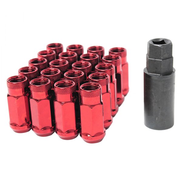 Wheel Mate® - Monster Red Cone Seat Open End Lug Nuts