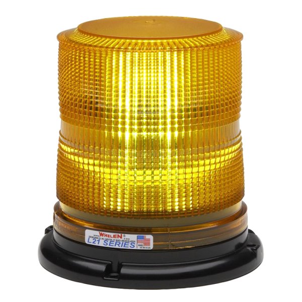 Whelen® - L21 Series Super-LED™ Permanent Mount Encapsulated High Profile Amber LED Beacon Light