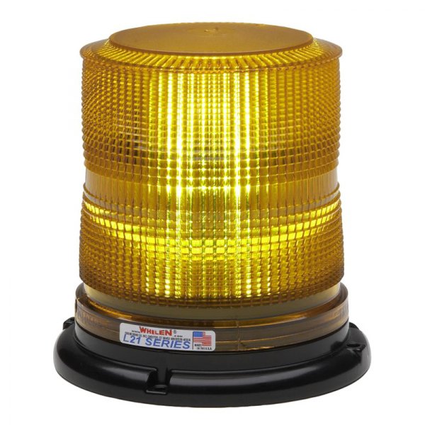 Whelen® - L21 Series Super-LED™ Magnet/Suction Cup Mount Encapsulated High Profile Amber LED Beacon Light