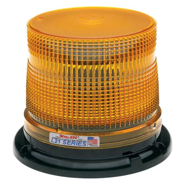 Whelen® - L21 Series Super-LED™ Permanent Mount Encapsulated Low Profile Amber LED Beacon Light