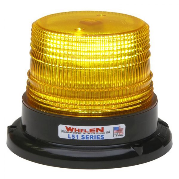 Whelen® - L51 Series Super-LED™ Permanent Mount Amber LED Beacon Light