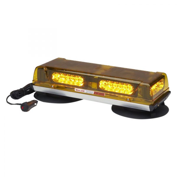 Whelen® - Responder™ LP Series Magnet/Suction Mount Linear-LED Mini Amber Emergency Light Bar