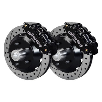 Wilwood® - Street Performance Drilled and Slotted Rotor Forged Narrow Superlite Caliper Front Brake Kit