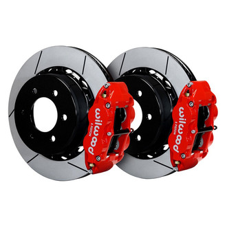 Wilwood® - Street Performance GT Slotted Rotor FNSL4R Caliper Rear Brake Kit for OE Parking Brakes