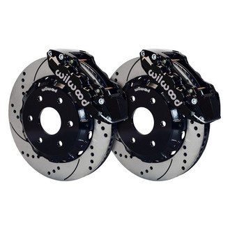 Wilwood® - Street Performance Drilled and Slotted Rotor AERO6 Caliper Front Brake Kit