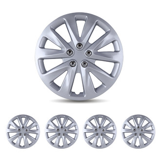 Winjet® - 16" 5 V-Spokes 5070 Style Lacquer Hubcaps Wheel Covers