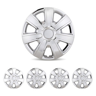 Winjet® - 15" 7-Spokes 5076 Style Chrome Hubcaps Wheel Covers