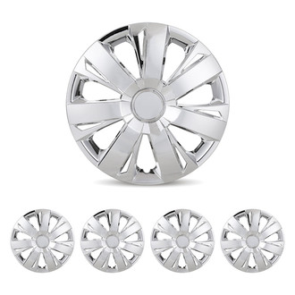 Winjet® - 14" 7-Spokes 5077 Style Chrome Hubcaps Wheel Covers