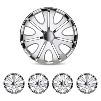 Winjet® - 14" 7 V-Spokes 5082 Style Chrome Hubcaps Wheel Covers