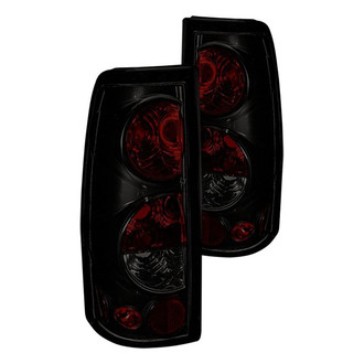 Winjet® CTWJ-0004-BS - Driver and Passenger Side Black/Smoke Euro Tail Lights