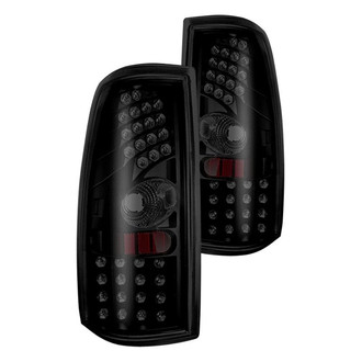 Winjet® - Driver and Passenger Side Black/Smoke LED Tail Lights