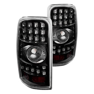 Winjet® - Driver and Passenger Side Black LED Tail Lights