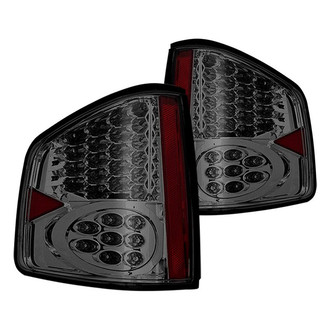 Winjet® - Driver and Passenger Side Chrome/Smoke LED Tail Lights