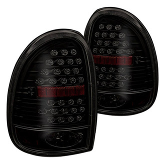 Winjet® - Driver and Passenger Side Black/Smoke LED Tail Lights