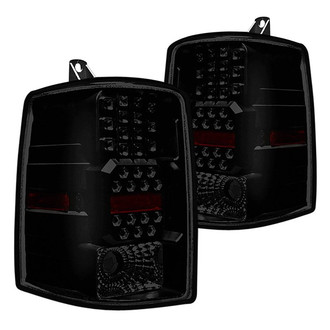 Winjet® - Driver and Passenger Side Black/Smoke LED Tail Lights