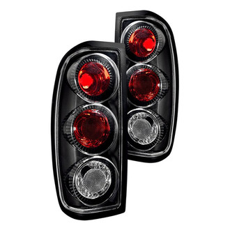 Winjet® - Driver and Passenger Side Black/Red Euro Tail Lights