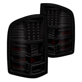 Winjet® CTWJ-0067-BS - Driver and Passenger Side Black/Smoke LED Tail Lights