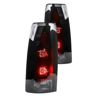 Winjet® - Driver and Passenger Side Black/Smoke LED Tail Lights