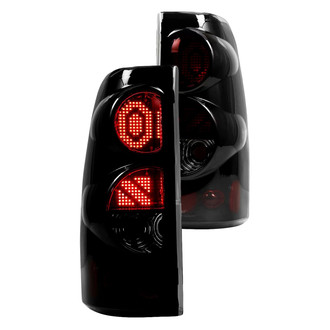 Winjet® - Driver and Passenger Side Black/Smoke LED Tail Lights