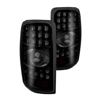Winjet® - Driver and Passenger Side Black/Smoke LED Tail Lights