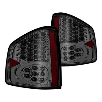 Winjet® - Driver and Passenger Side Chrome/Smoke LED Tail Lights