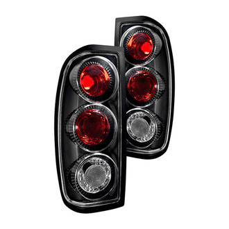 Winjet® - Driver and Passenger Side Black/Red Euro Tail Lights