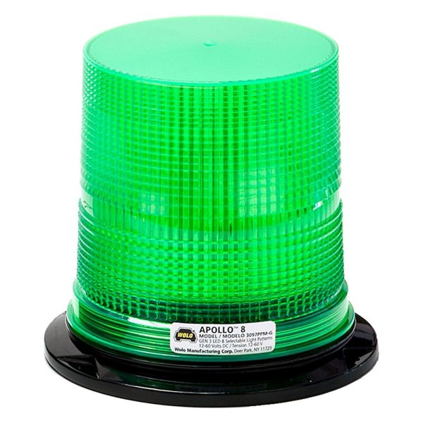Wolo® - 6.75" Apollo 8™ Green LED Beacon Light