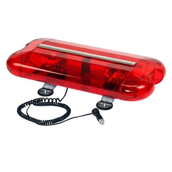 Wolo® - 24" Aurora™ Magnet Mount Mini Red Halogen Emergency Light Bar