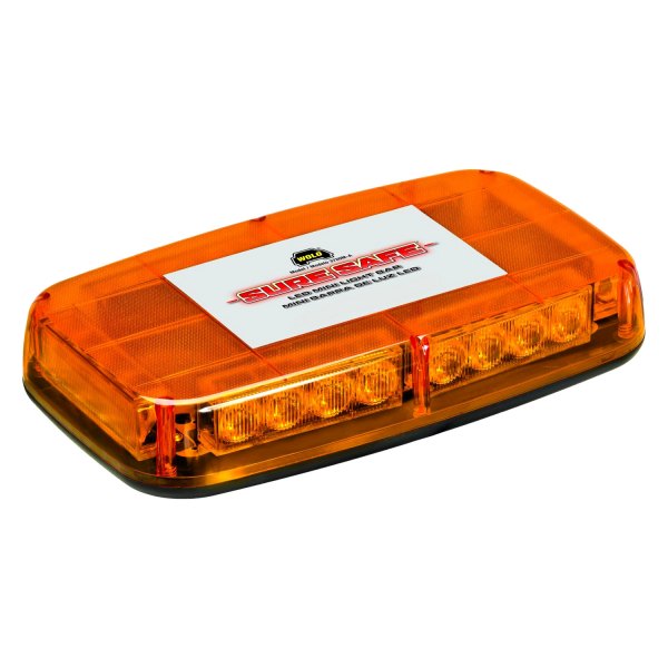 Wolo® - 10" Sure Save™ Magnet Mount Amber Emergency LED Light Bar