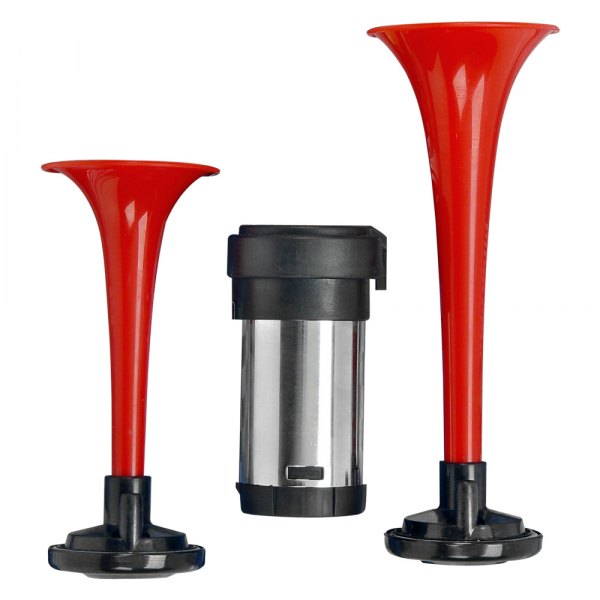 Wolo® - Airmite™ 2 Trumpet Red Air Horn with Heavy Duty Compressor