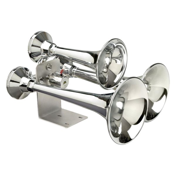 Wolo® - Cannon Ball Express™ 3 Trumpet Chrome Air Horn