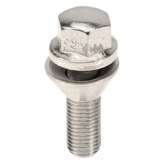 Professional Parts Sweden® - Yellow Chrome Cone Seat Lug Bolt