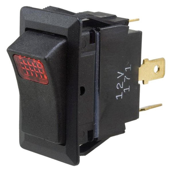  WVE® - Weather Resistant Illuminated SPST On/Off Rocker Red Switch
