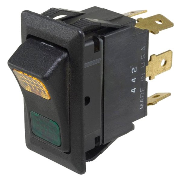  WVE® - Weather Resistant Illuminated SPDT On/On Rocker Green/Amber Switch
