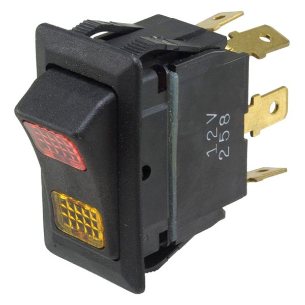  WVE® - Weather Resistant Illuminated SPDT On/Off Rocker Red/Amber Switch