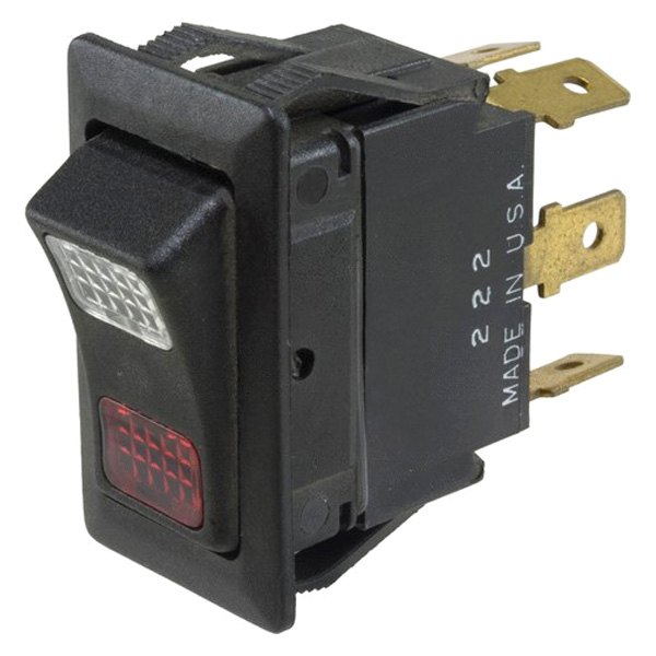  WVE® - Weather Resistant Illuminated SPDT On/On Rocker Red/White Switch